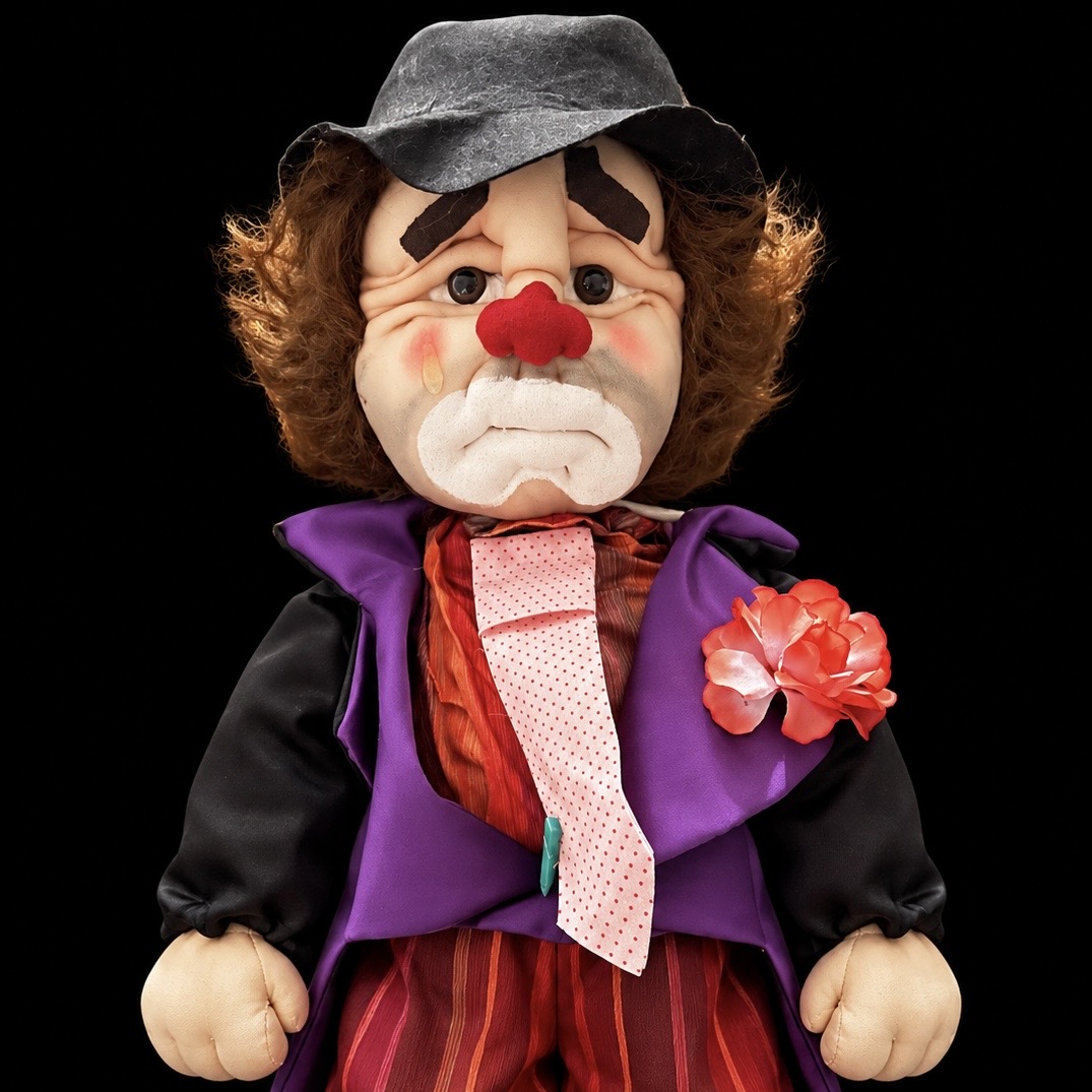 Front and Center clown doll